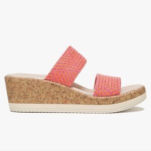 BZEES New Pink & Orange Wedge Sandal